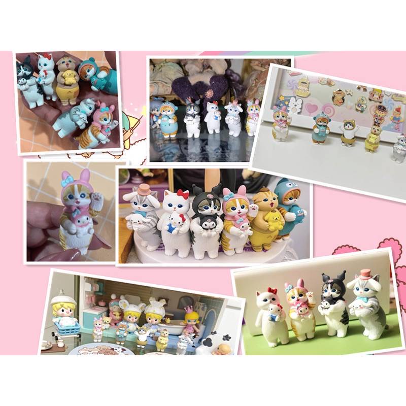 Mofusand x Sanrio Characters by Kitan Club (Set of 6)