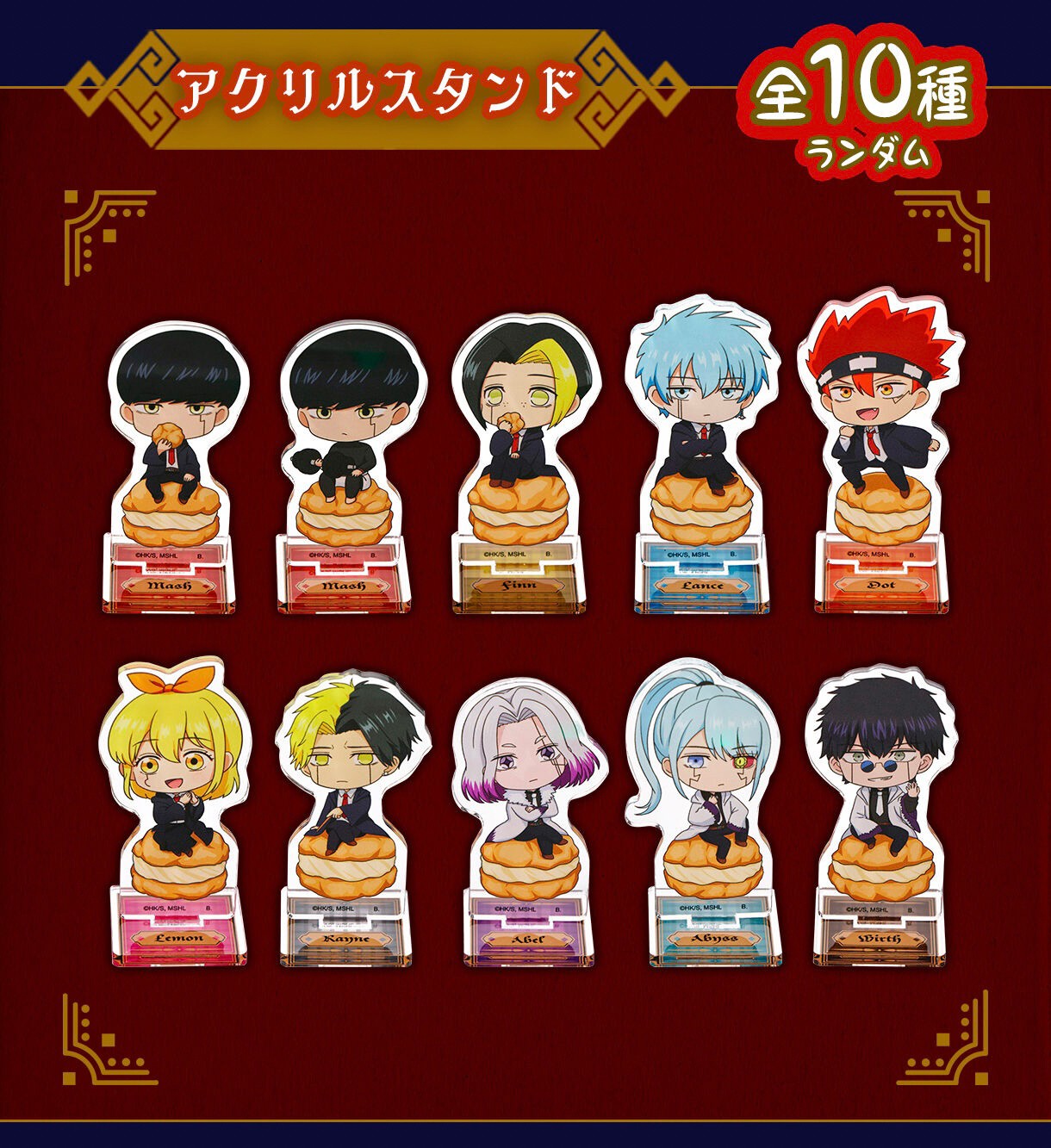 PRE-ORDER : [Hapikuro!] Mashle Mini Character Acrylic Stand (10 types in total) (Random)