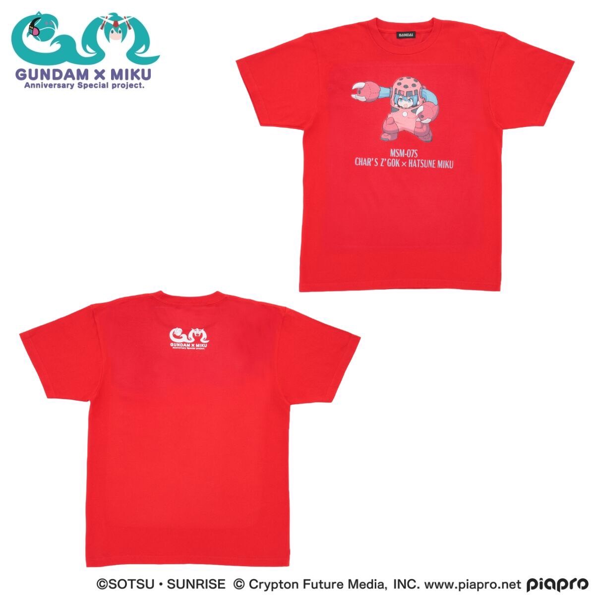 PRE-ORDER : Gundam 45th Anniversary x Hatsune Miku T-shirt