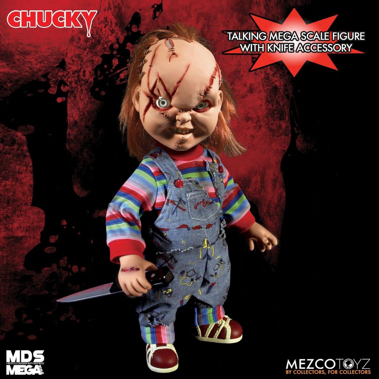 Pre-order : MDS MEGA SCALE Child’s Play: Bride of Chucky Talking Scarred Chucky (Re-issue) by Mezco Toyz