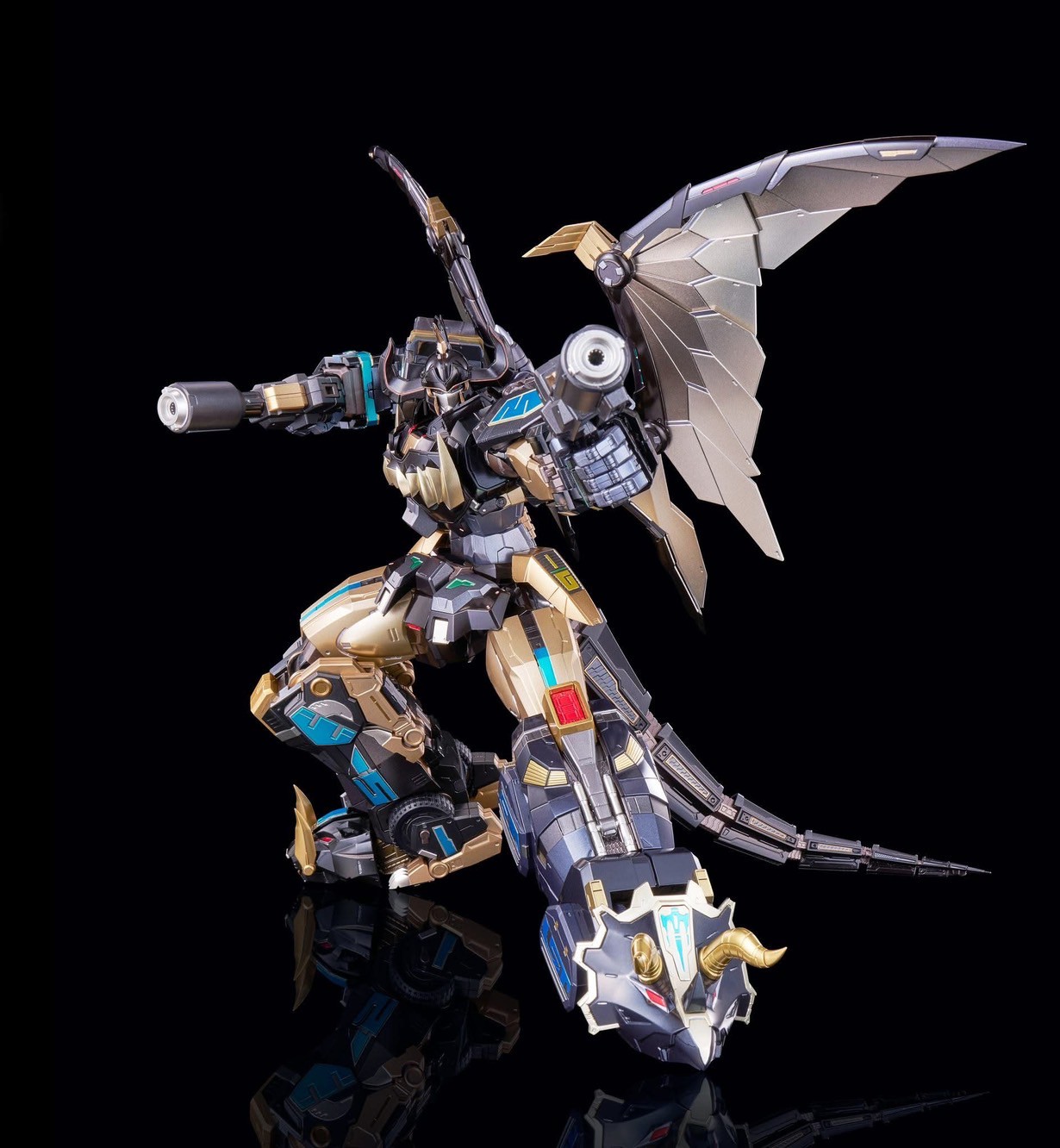 *Limited 1,000 pcs Worldwide* [Go! Kara Kuri Combine] Dino Megazord (Black Limited Edition) by Flame Toys