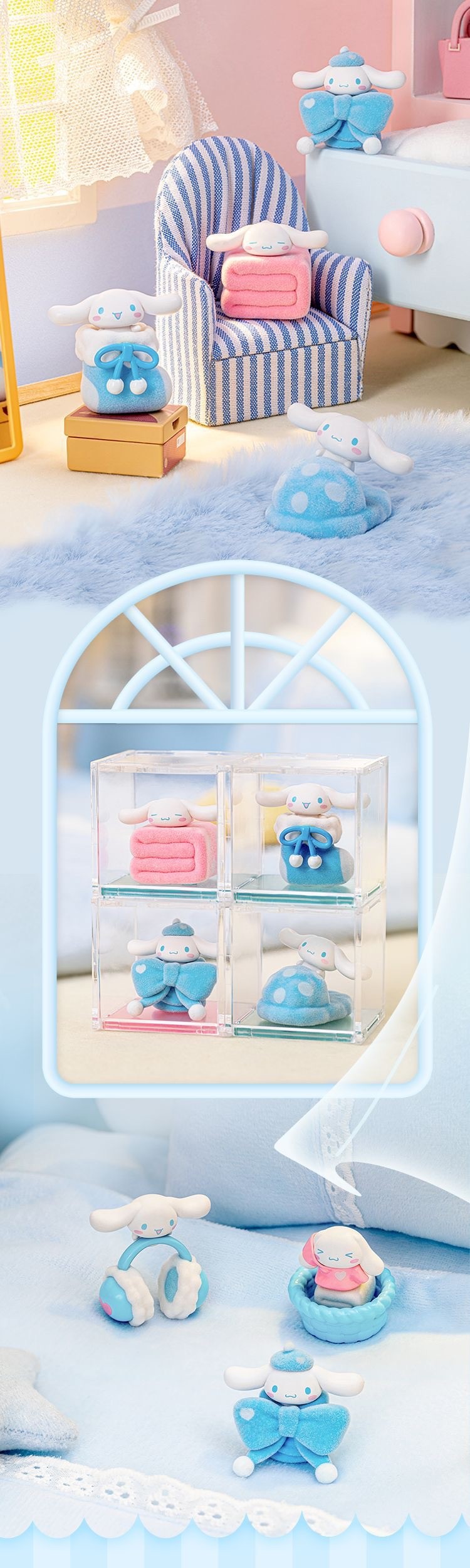 โมเดล ได้ 1ตัว Sanrio - Cinnamoroll Cute Wardrobe Microbox Series by Moetch