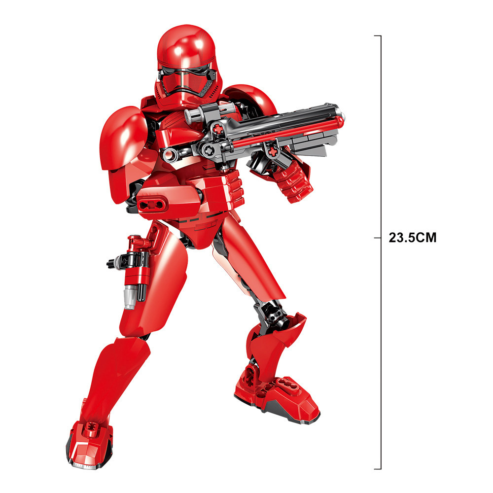 KSZ 331 Buildable Figure Star Wars Red Stormtrooper 77pcs
