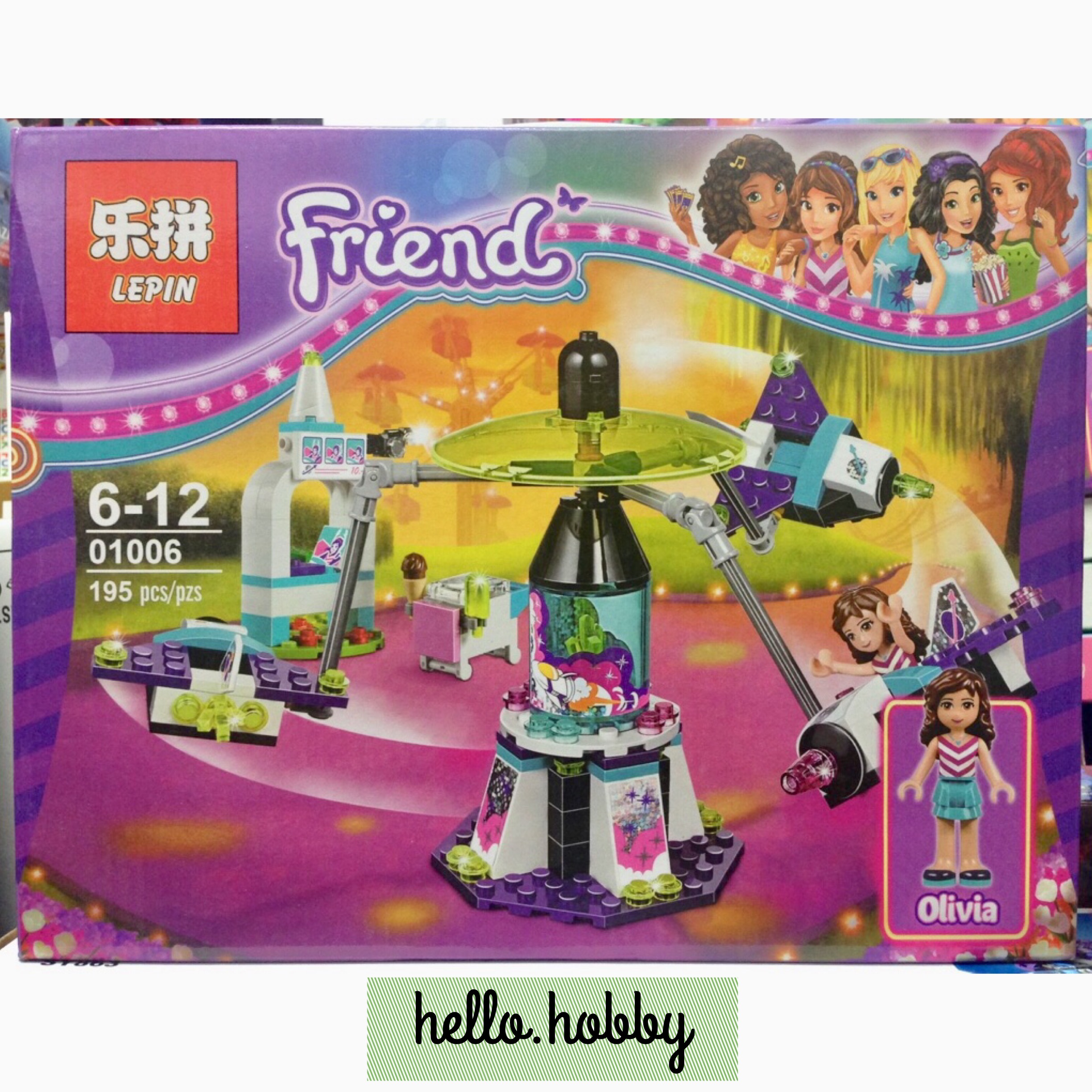 Lepin 01006 Friends Amusement Park Space Ride 195pcs