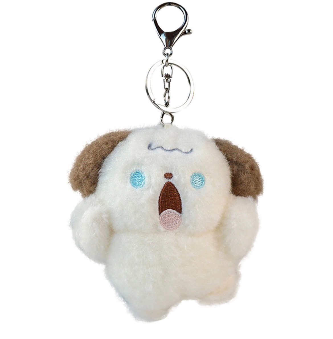 พวงกุญแจ Screaming & Shouting Puppy Dog 🐶 Kitten Cat 🐱 Teddy Bear 🐻 Bunny Rabbit 🐰 Fluffy Plush Keychain