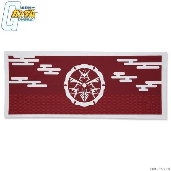 PRE-ORDER : Mobile Suit Gundam Family Crest Pattern Planning Hand Towel Char’s Mark