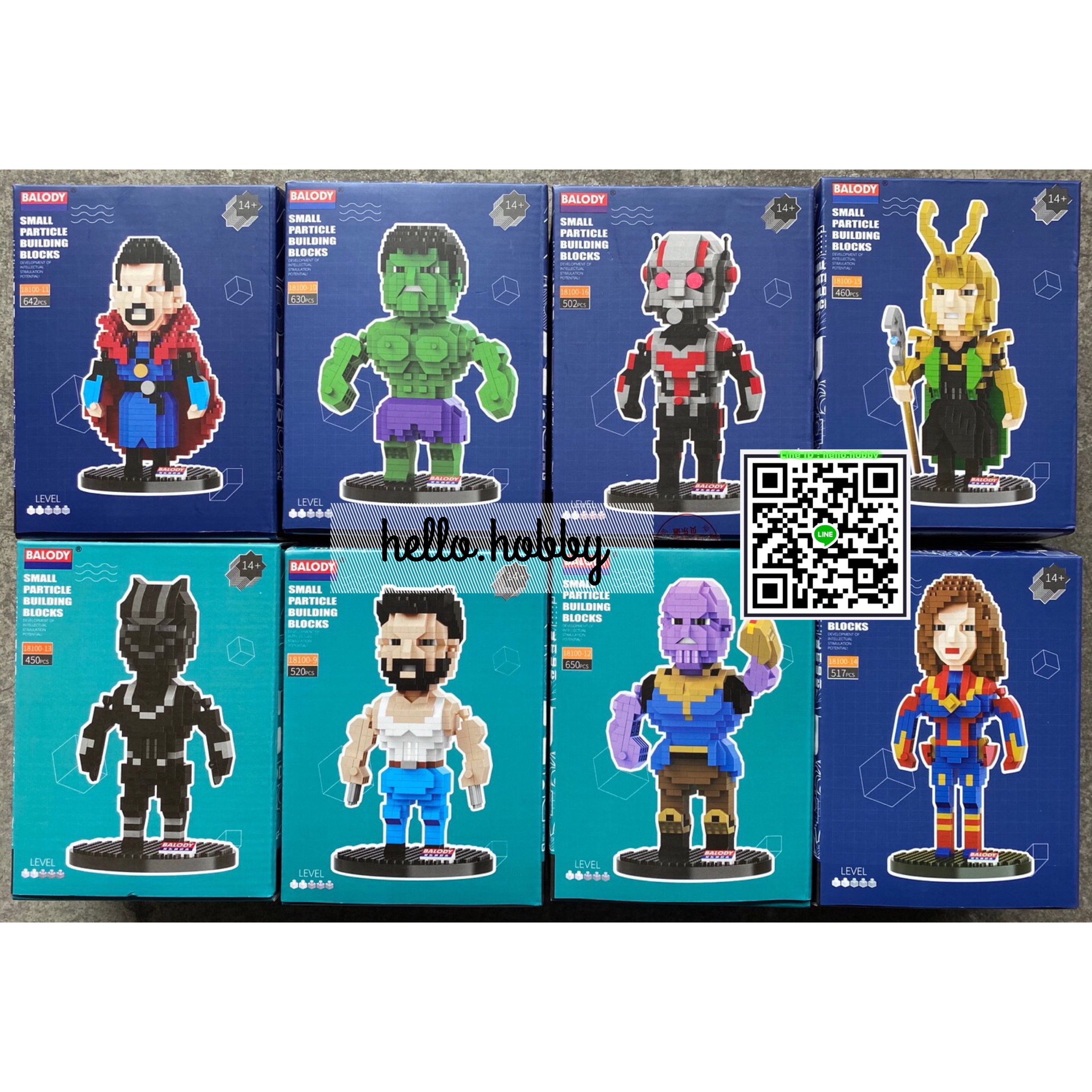 เลโก้นาโนไซส์ xl - Balody 18100 9-16 Super Heroes