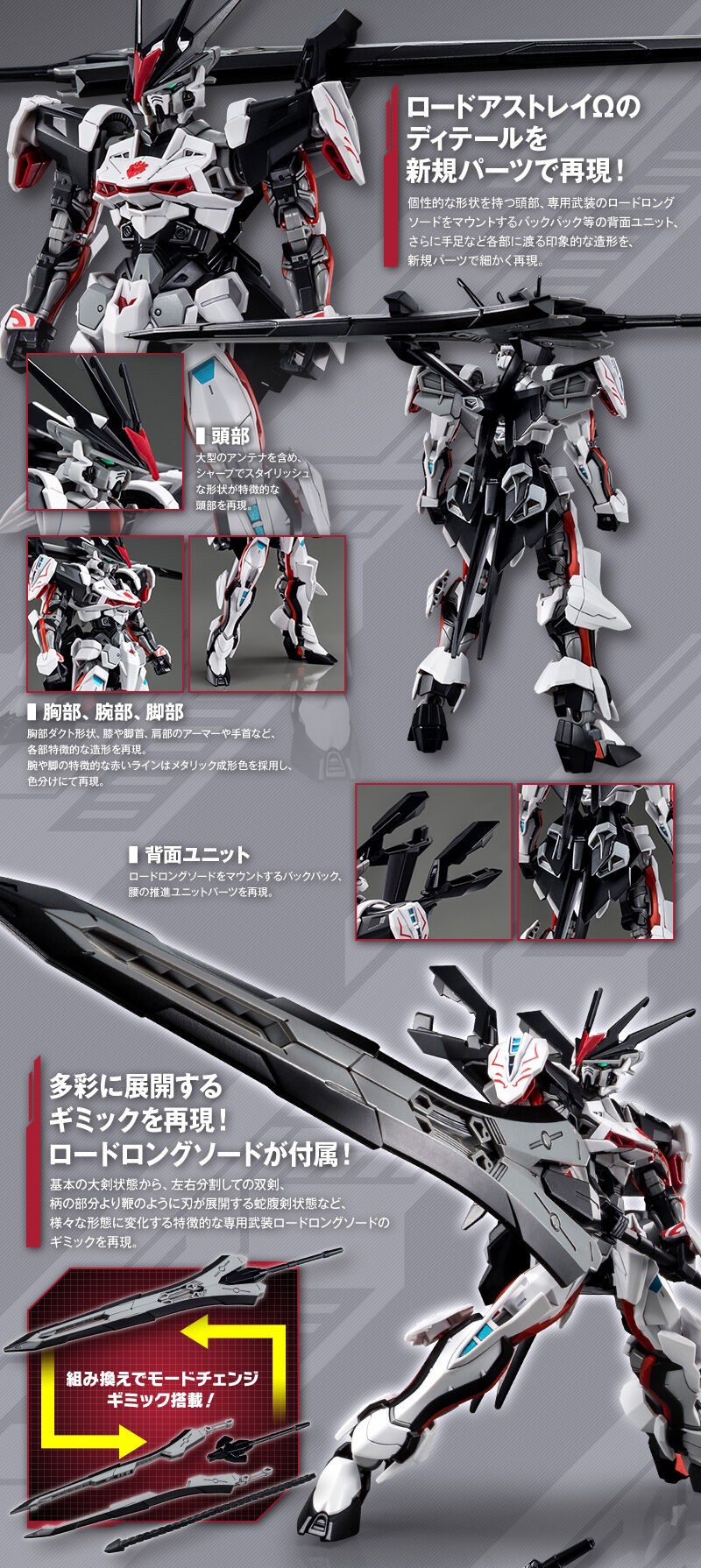 PRE-ORDER : HG 1/144 Load Astray Ω Plastic Model