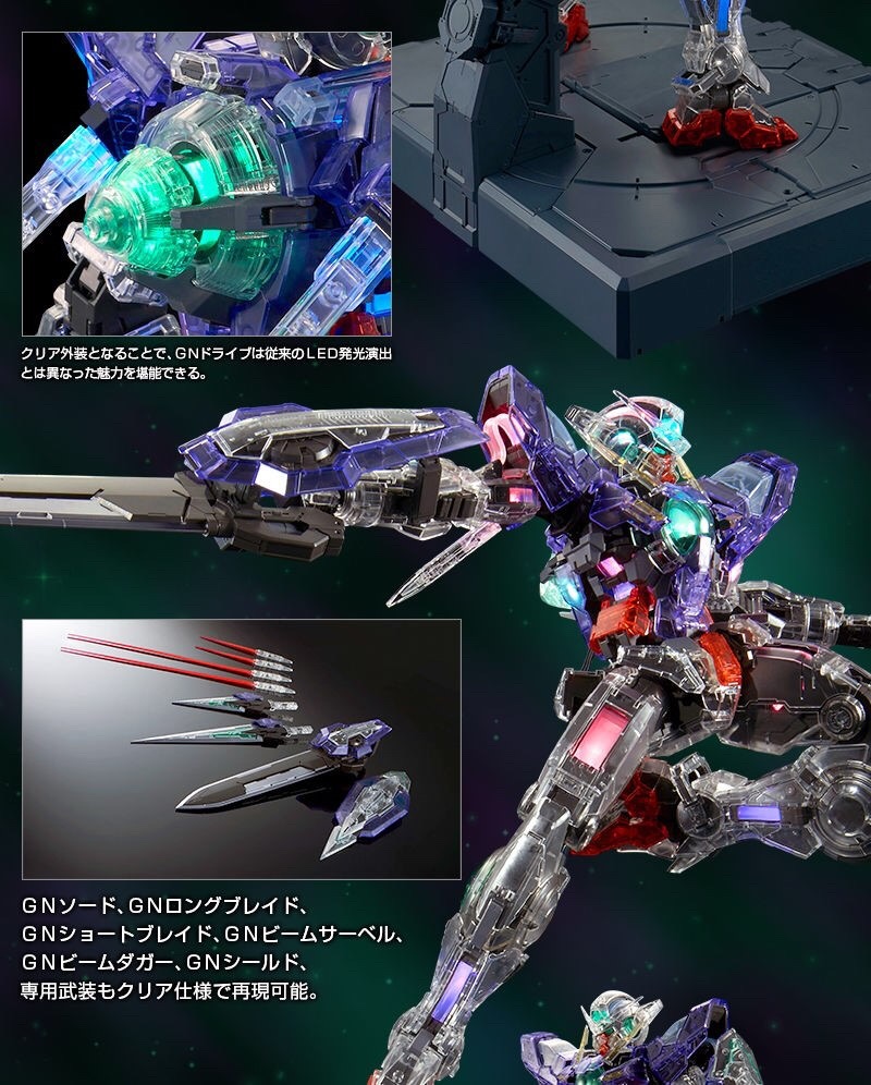 PRE-ORDER : PG 1/60 CLEAR COLOR BODY FOR GUNDAM EXIA PLASTIC MODEL