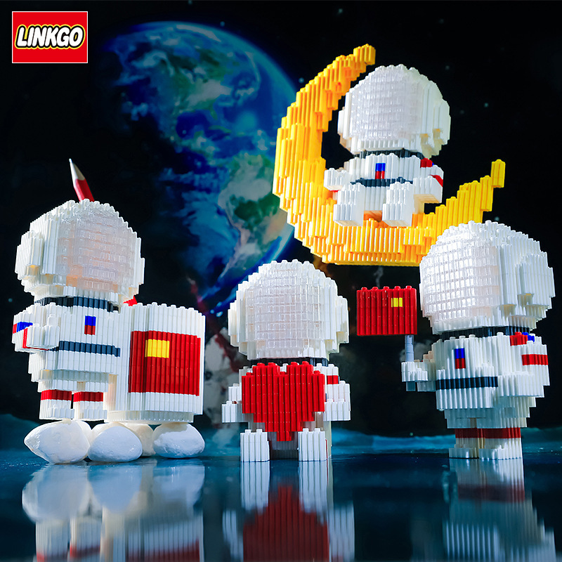 Linkgo 68317-68320 Astronaut ชุดนักบินอวกาศ