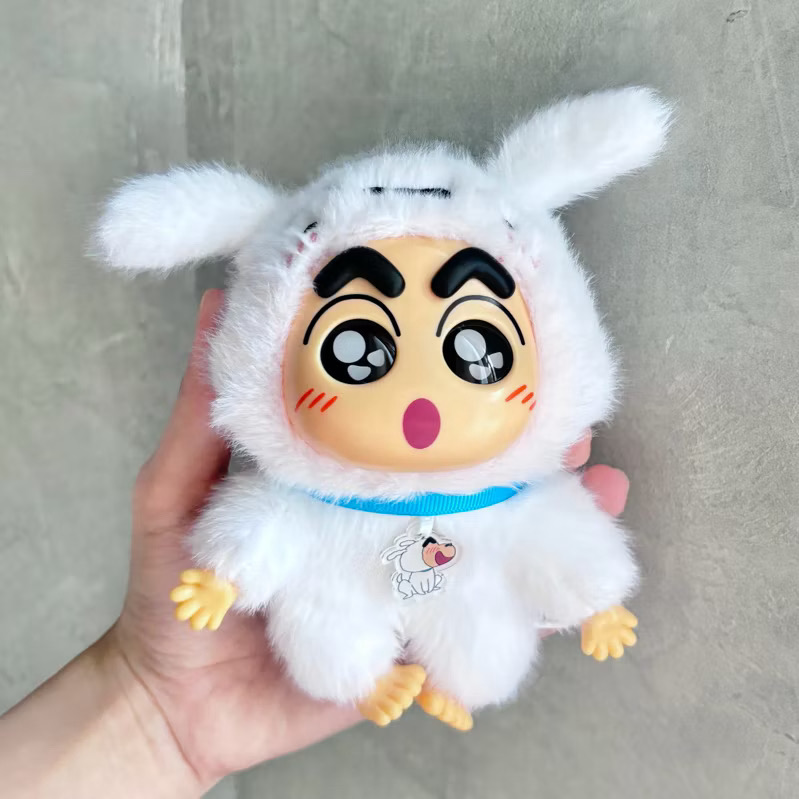 ตุ๊กตาพวงกุญแจ Crayon Shinchan Animal Party Plush Toy Series Keychain by Mokau