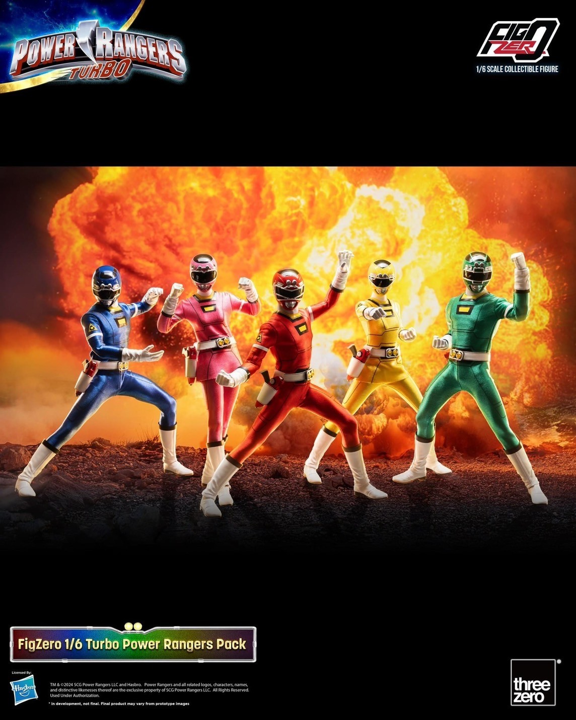 Pre-order : Power Rangers Turbo FigZero 1/6 Turbo Power Rangers Pack by Threezero
