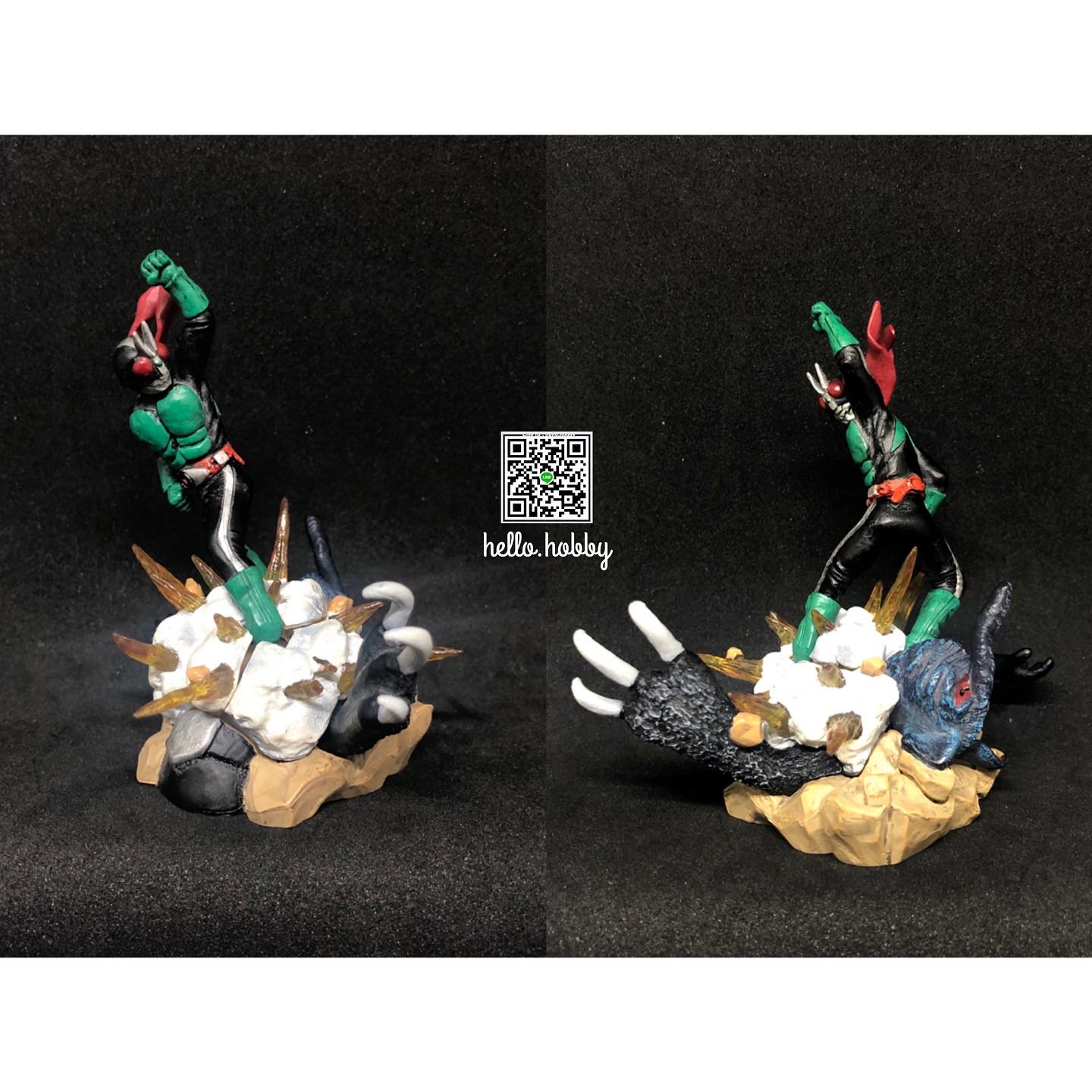 กาชาปอง งานฉาก มดแดง มาสค์ไรเดอร์ HG Kamen Rider Imagination 1 Diorama Gashapon by Bandai (Set of 5)