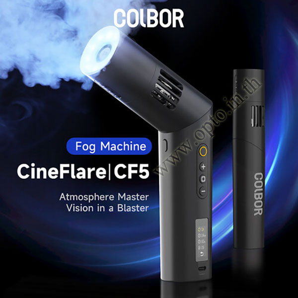 Colbor CF5 Fog Smoke Machine Mini 40W เครื่องสร้างควัน เครื่องพ่นควันแบบพกพาพร้อมรีโมทคอนโทรล Fogger