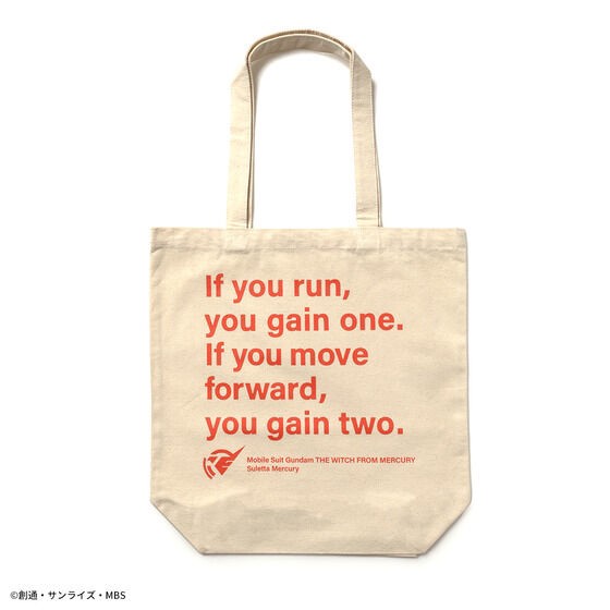 PRE-ORDER : STRICT-G "Mobile Suit Gundam The Witch from Mercury" Famous Lines Tote Bag