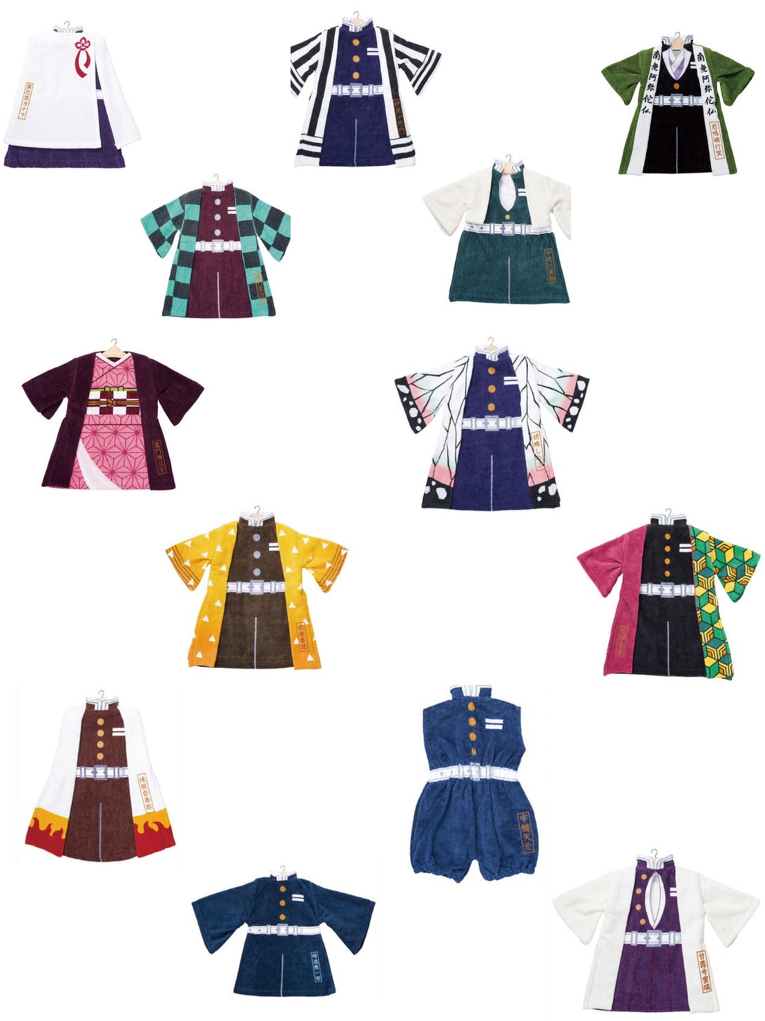 PRE-ORDER : Demon Slayer: Kimetsu no Yaiba Dress Towel Series (13 types)