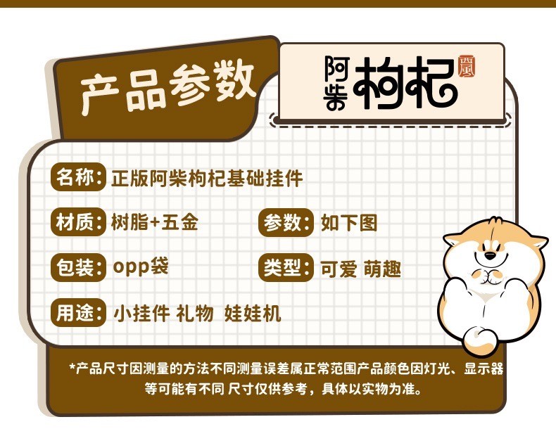 พวงกุญแจ เจ้าหมาชิบะ ลิขสิทธิ์แท้ Shiba - The daily life of Achai Goji Series Keychain Pendant by Baimao