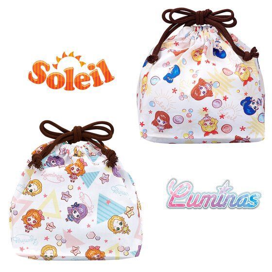 PRE-ORDER : Aikatsu! Style Unit Total Pattern Drawstring (Large)