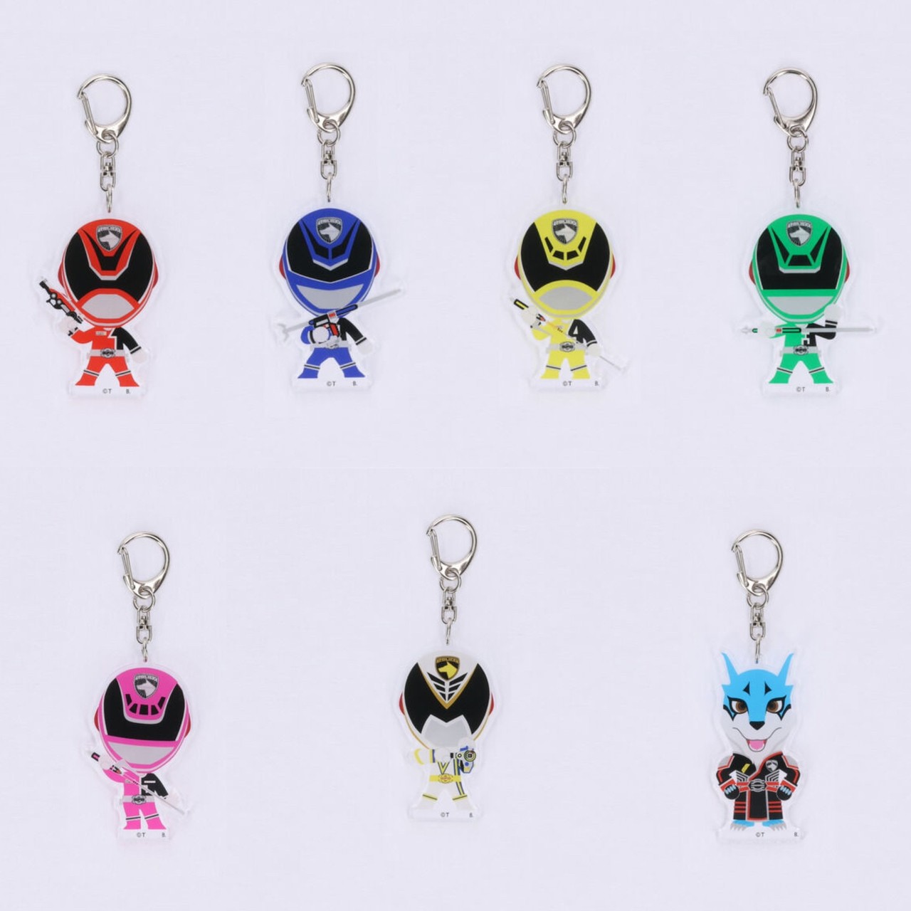 PRE-ORDER : Tokusou Sentai Dekaranger Deformed Acrylic Charm [7 types in total]