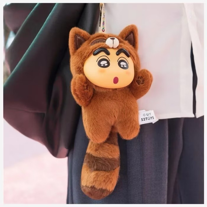 ตุ๊กตาพวงกุญแจ Crayon Shinchan Big Tail Series Plush Pendant Keychain by 52Toys