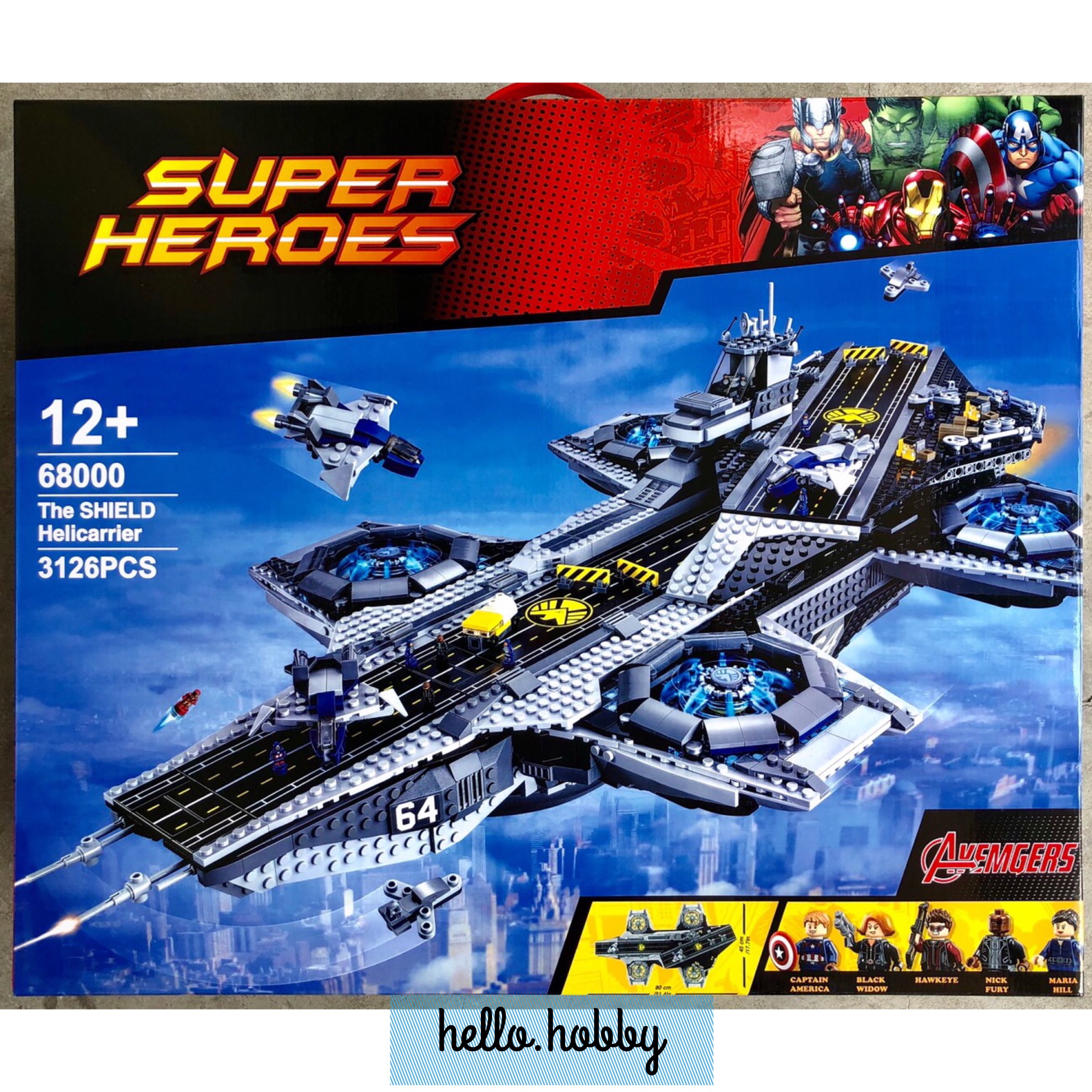 68000 Avengers The SHIELD Helicarrier 3126pcs