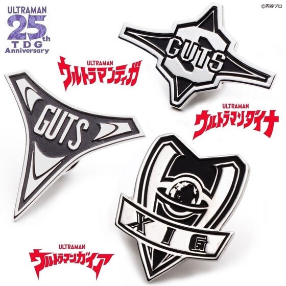 PRE-ORDER : Ultraman Tiga・Dyna・Gaia Pin Badge