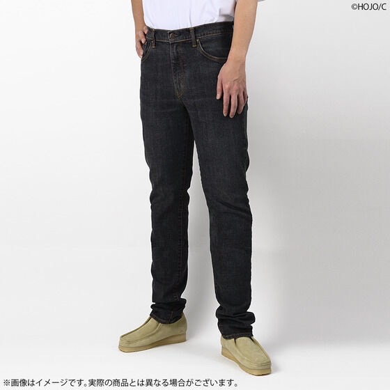 PRE-ORDER : City Hunter x EDWIN SAEBA Shoji Special Edition 503 Slim Tapered Black Pants
