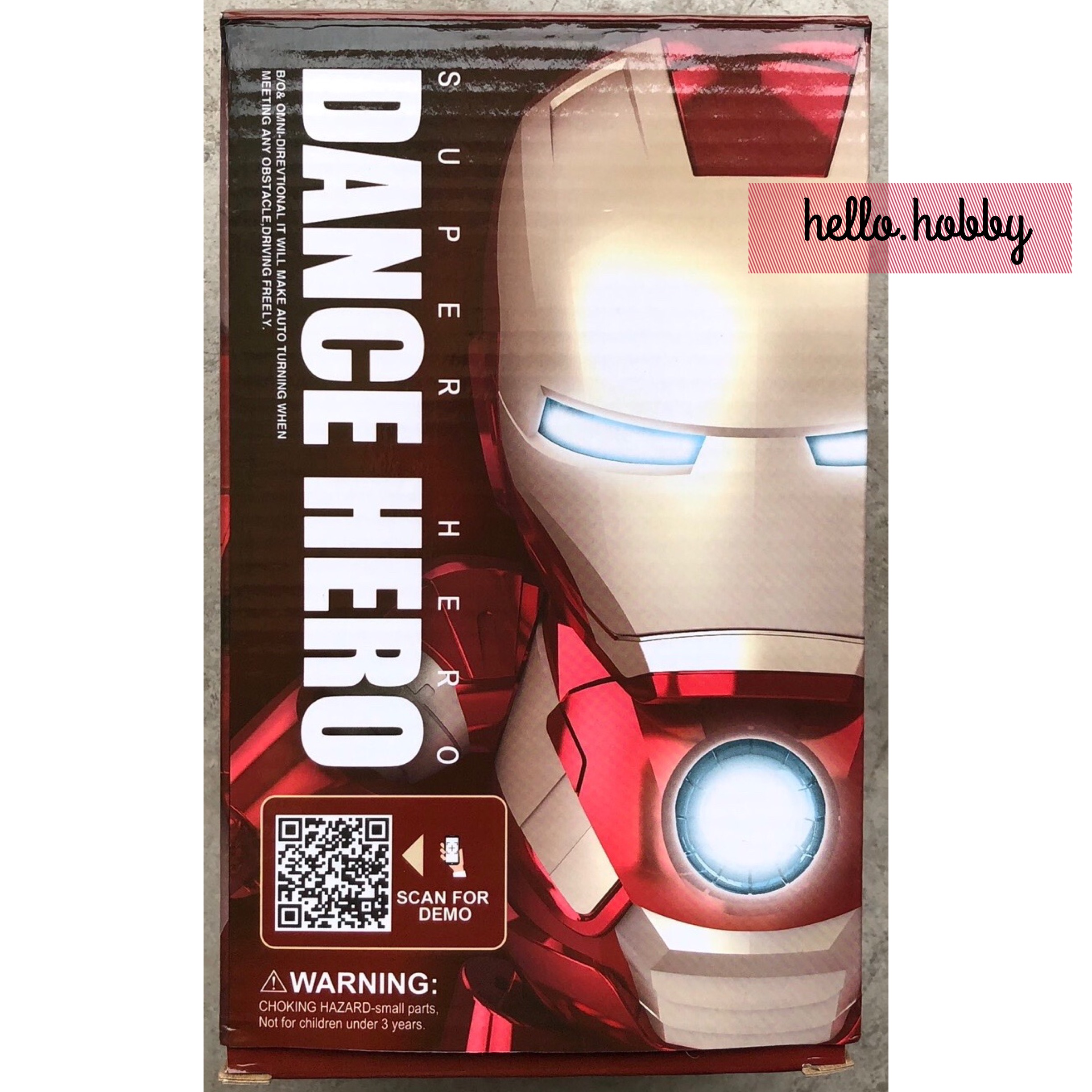 Marvel Iron Man Dancing Light Robot หน้ากากเปิด-ปิดได้ เต้นได้ มีไฟมีเสียง!