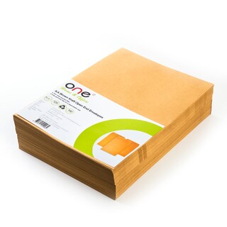 ซองเอกสารน้ำตาล ONE KA 9x12 3/4 นิ้ว 125 แกรม 100 ซอง/แพ็ค