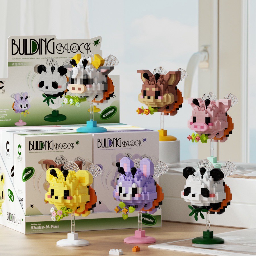 ตัวต่อนาโน Size L - CLC Flying Animal Shake and Fun