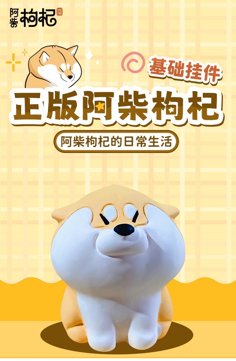 พวงกุญแจ เจ้าหมาชิบะ ลิขสิทธิ์แท้ Shiba - The daily life of Achai Goji Series Keychain Pendant by Baimao