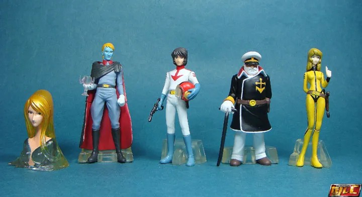 HGIF Star Blazers: Space Battleship Yamato Mini Figure Gashapon by Bandai (Set of 5)