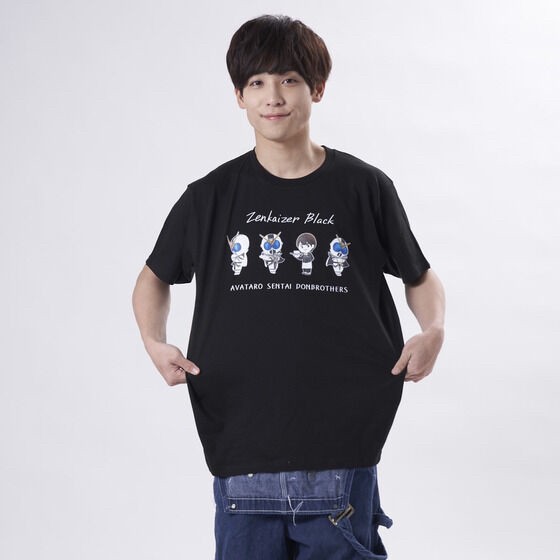 PRE-ORDER : Avataro Sentai Donbrothers Zenkaizer Black Kaito Goshikida T-shirt