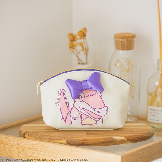 PRE-ORDER : ONOFFY FREE × JoJo's Bizarre Adventure: Stone Ocean Charlotte-chan Embroidery Pouch