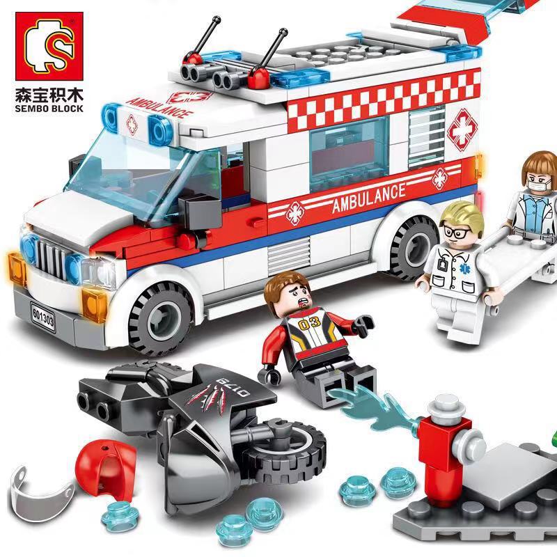 Sembo block 601303 Ambulance Car 238pcs