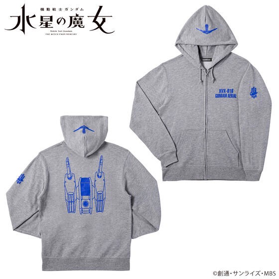 PRE-ORDER : Mobile Suit Gundam: The Witch from Mercury MS Motif Series Zip Parka Gundam Aerial