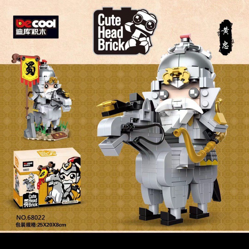 เลโก้บริคเฮด Brick Headz - Decool 68014-68022 Romance of The Three Kingdoms สามก๊ก