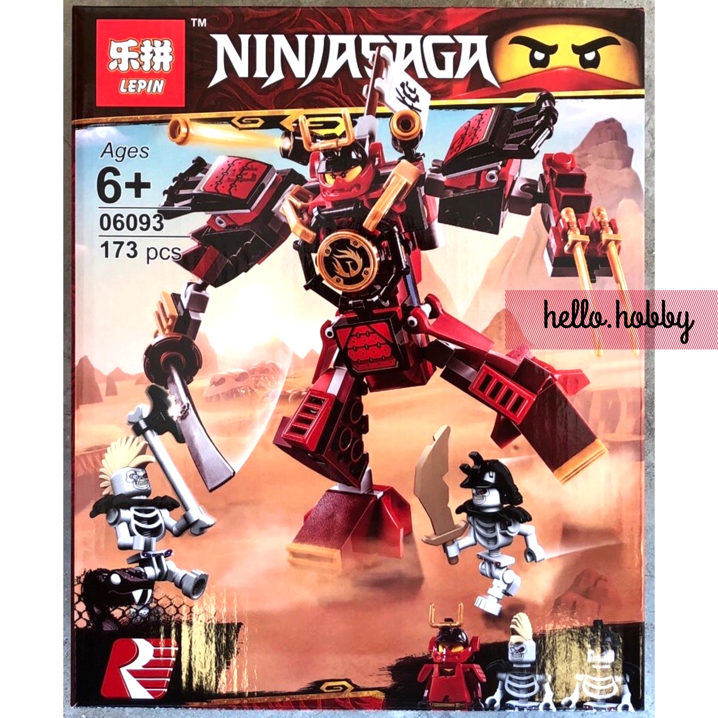 Lepin 06093 Ninjago The Samurai Mech 173pcs