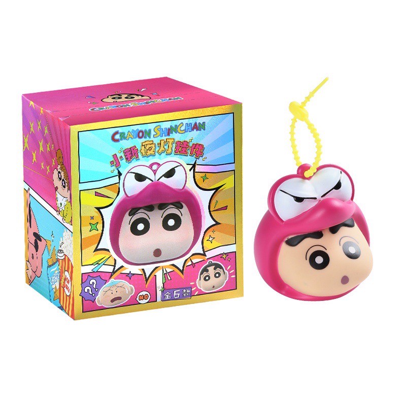 พวงกุญแจ ชินจัง มีไฟ ได้ 1 ชิ้น Crayon Shinchan Night Light Pendant keychain Series by E-Lid Kingdom