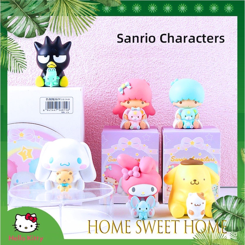 Blind Box ได้1ตัวแบบสุ่ม - Sanrio Characters with Friends Series by Miniso (Set of 6+1secret)