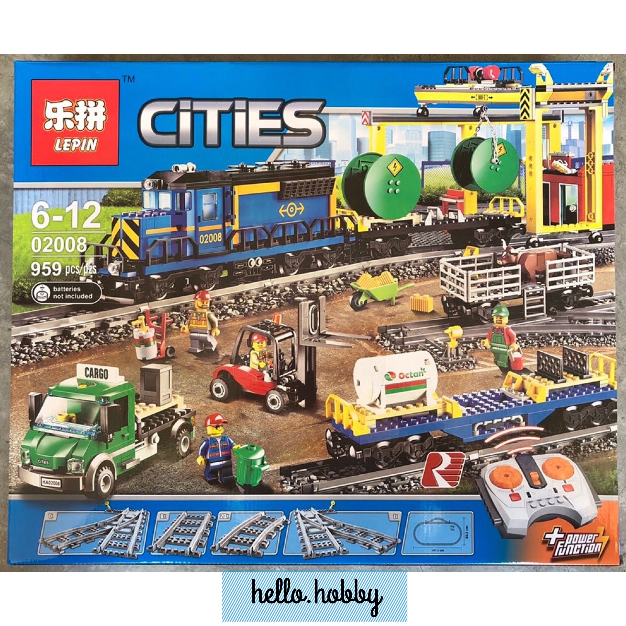 Lepin 02008 Cargo Train 959pcs