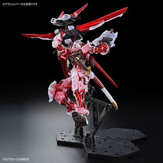 PRE-ORDER : MG 1/100 The Gundam Base Limited ASTRAY RED FRAME FLIGHT UNIT Plating Frame/Color Clear Plastic Model