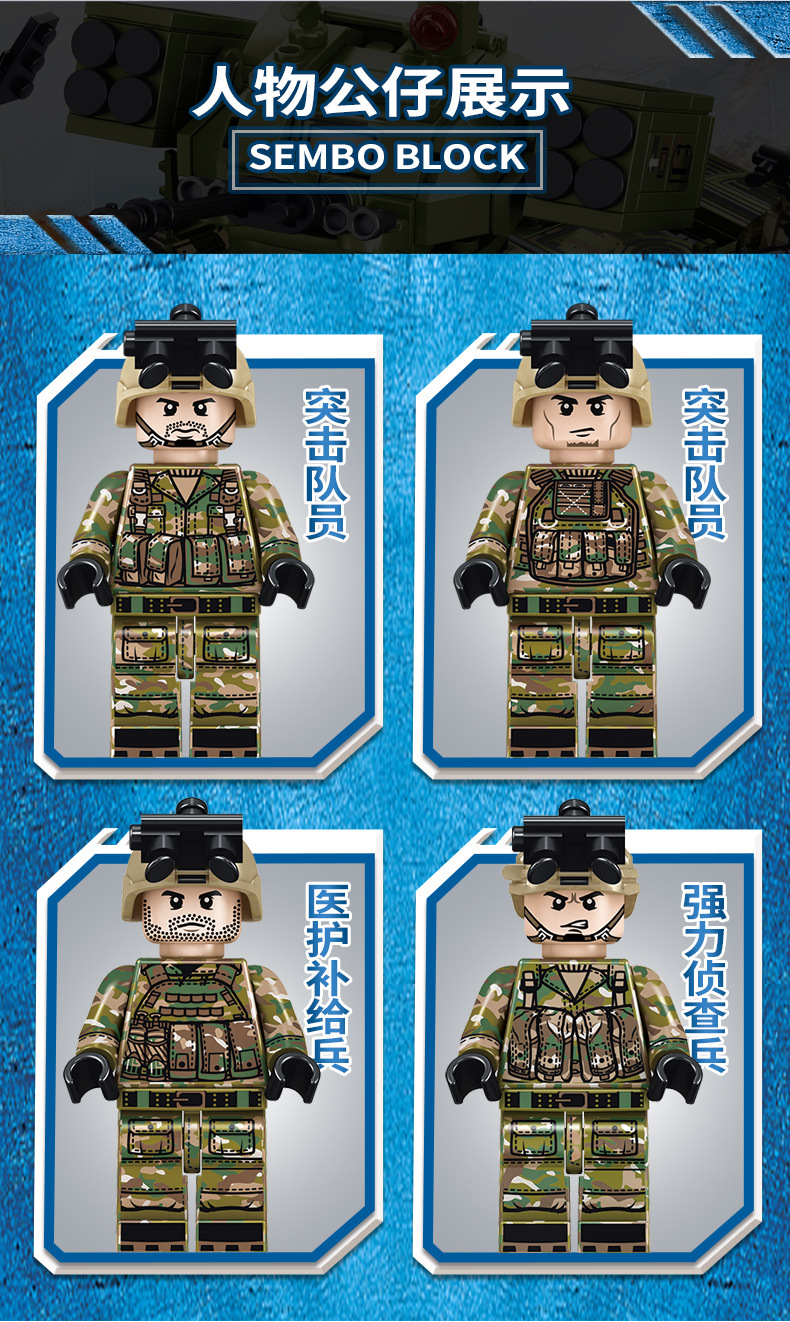 Sembo 105712 Military 894pcs