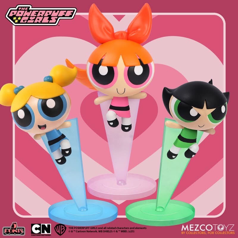 Pre-order : 5 Points Powerpuff Girls Set by Mezco Toyz (Set of 4)