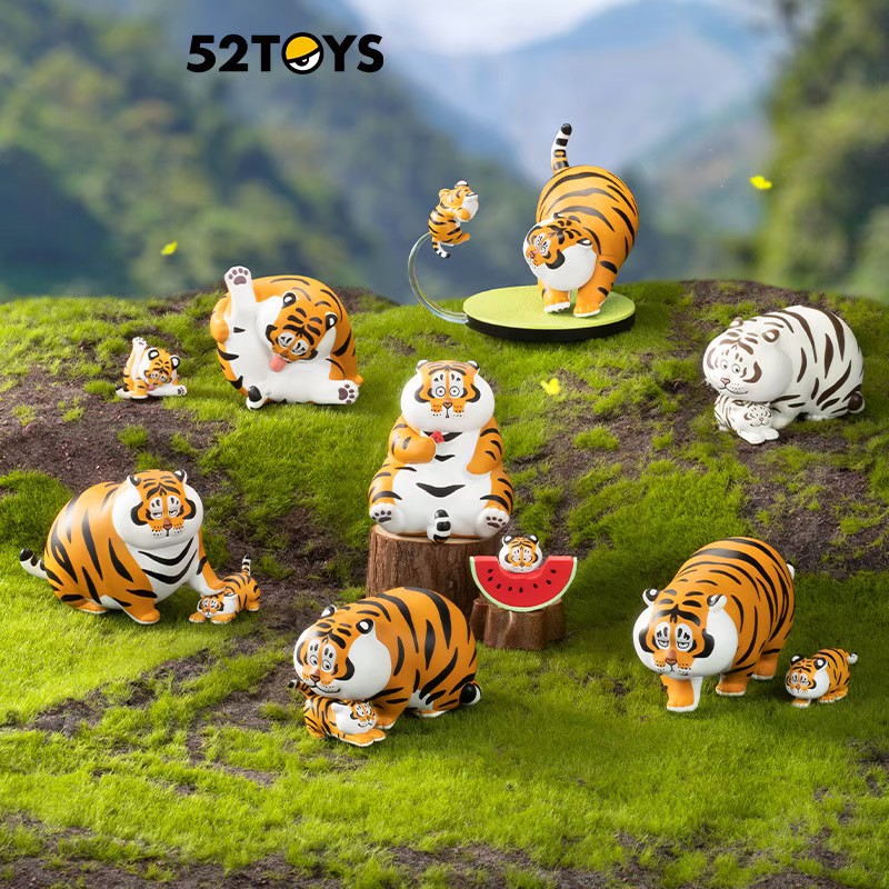 Fat Tiger Panghu & Baby Series 2 Don’t Go Home Play Outside by 52Toys (Set of 6+1secret)