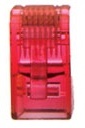 LINK CAT 5E RJ45 PLUG (ตัวผู้), Crystal RED บรรจุ 10 ตัว/Pkg