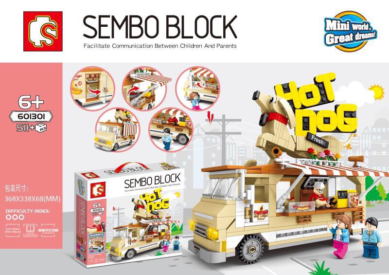 Sembo Block 601301 Hot Dog Shop