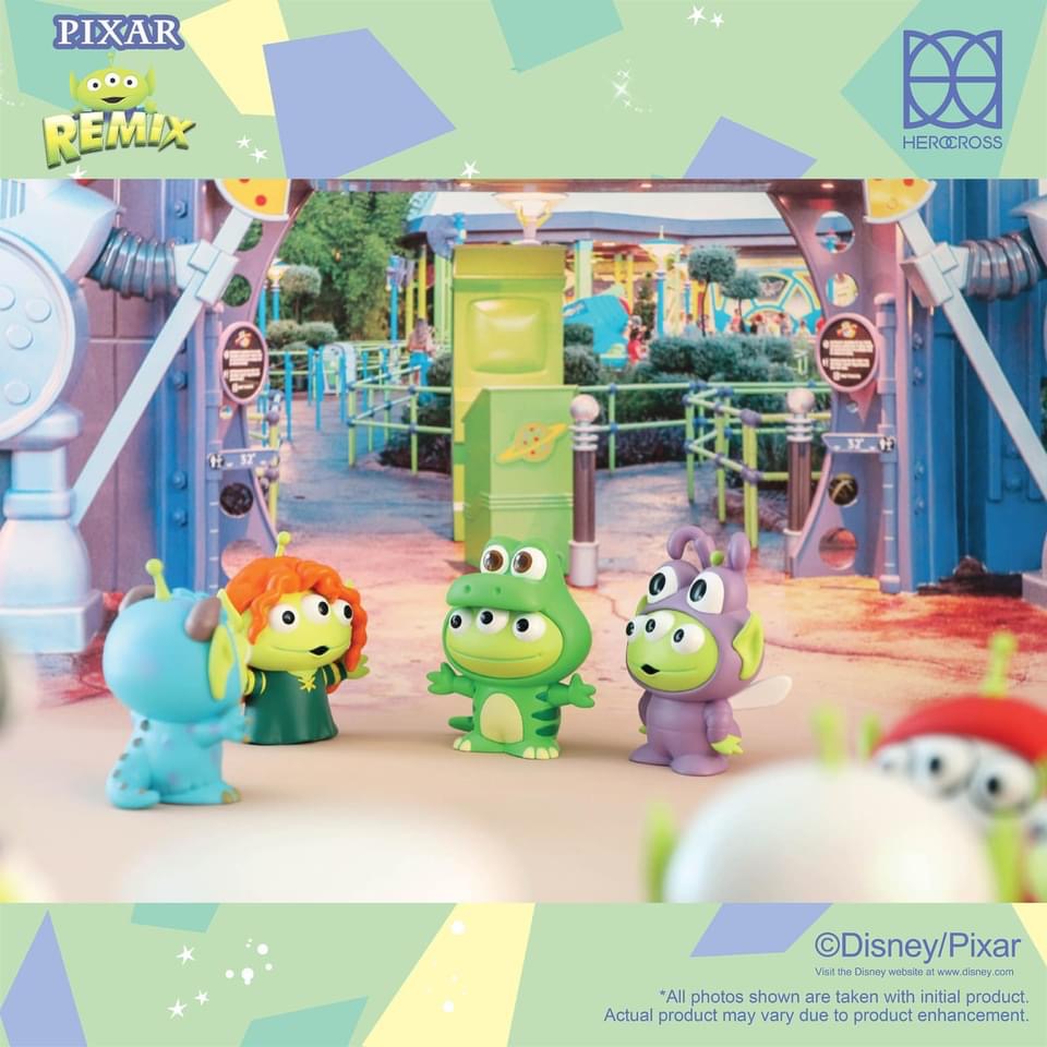 กล่องสุ่ม Miniso Alien Remix : Toy Story Little Green Men Blind Box by Herocross (Set of 9)