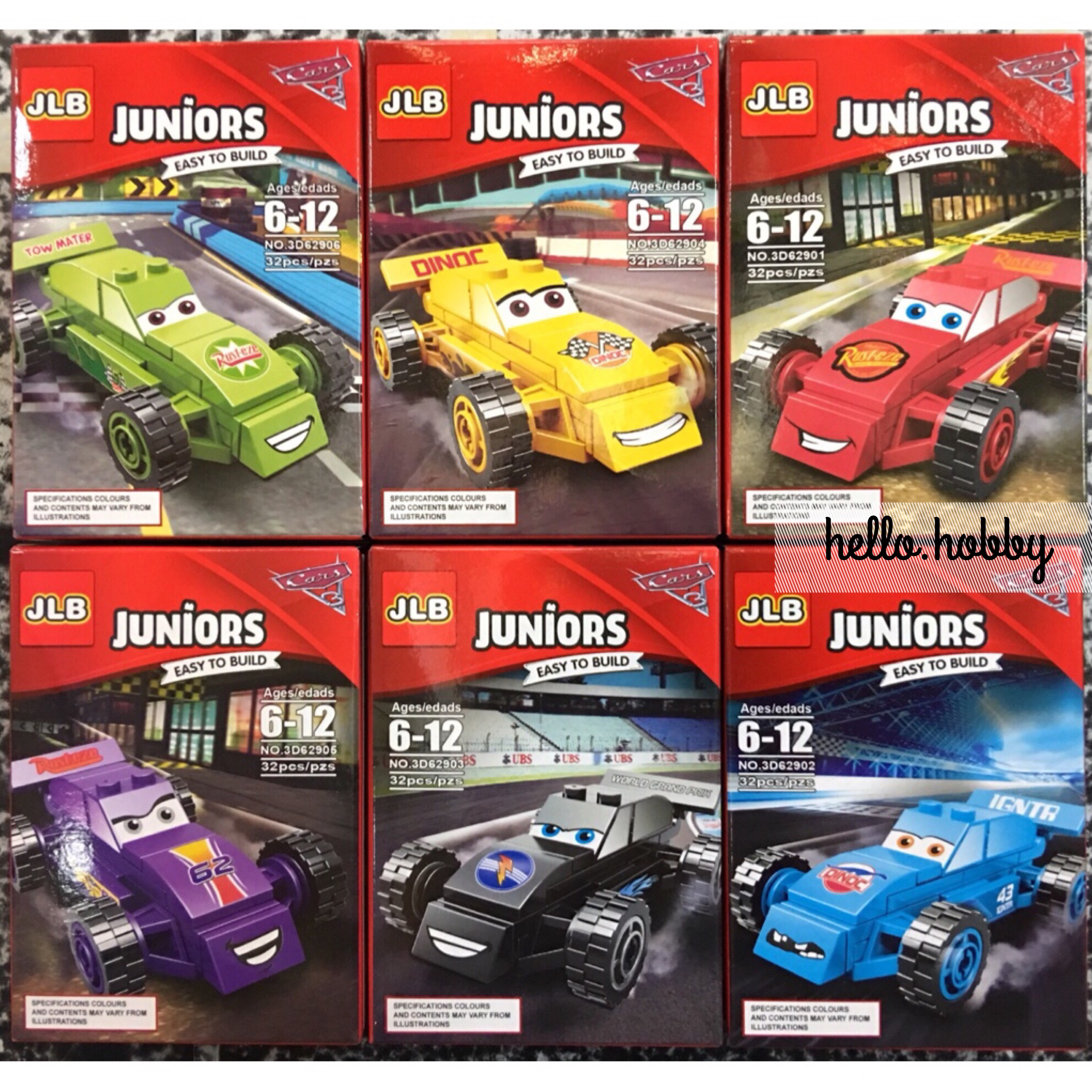 JLB 3D 62901- 62906 Cars