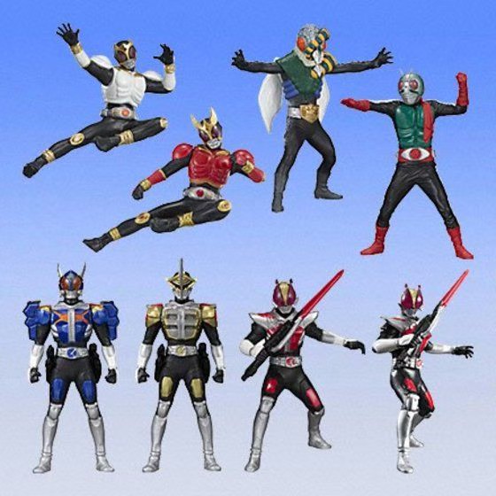 H.G.C.O.R.E. HG Core Kamen Rider Part 2 ~Kamen Rider Den-O Konnichi~ Gashapon by Bandai (Set of 6)